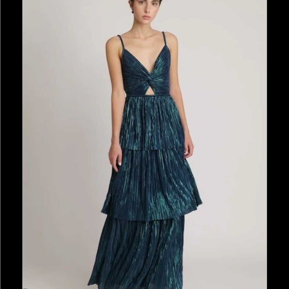 Sabina Musayev Doris Dress Gown Tiered XS
